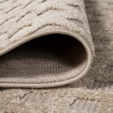 Rabat High-low Pile Mini-diamond Trellis Area Rug